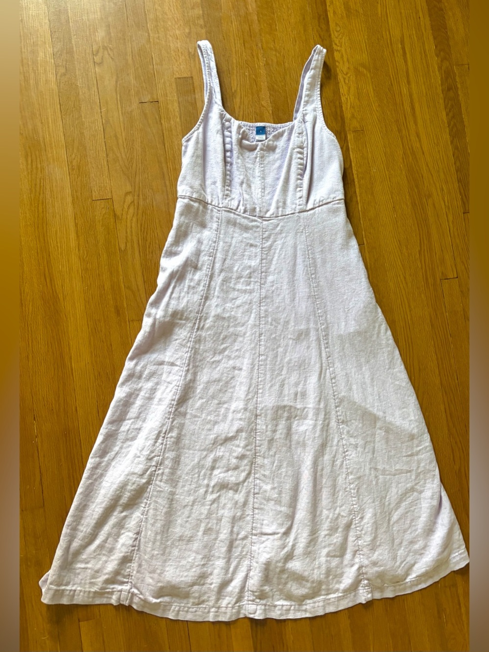 Old Navy Boho Linen Cami Indie Midi Dress Cottagecore Lilac Coquette Size S